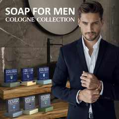 Natural American Men Bar Soap handmade in the USA with authentic craftsmanship