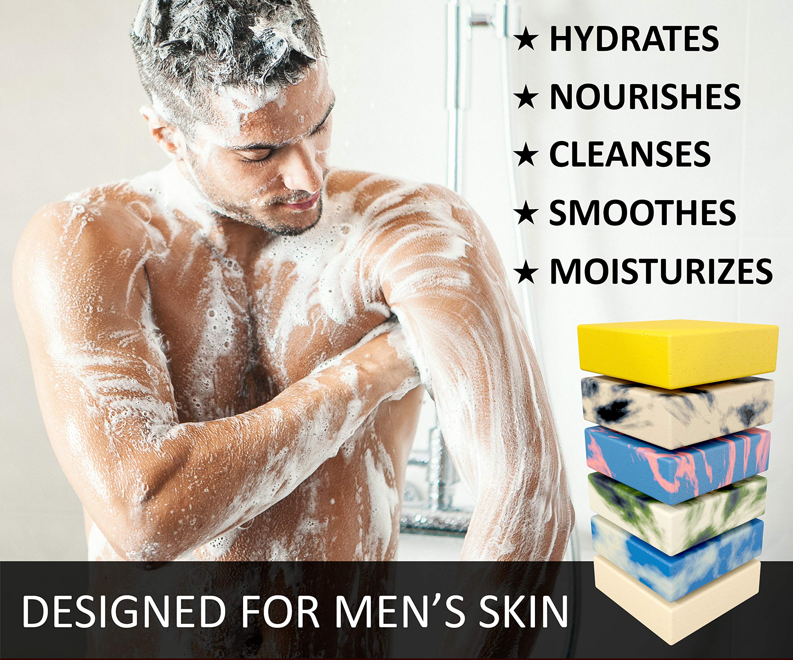 NATURAL AMERICAN SOLDIER cold-process handmade bar emphasizing premium texture.