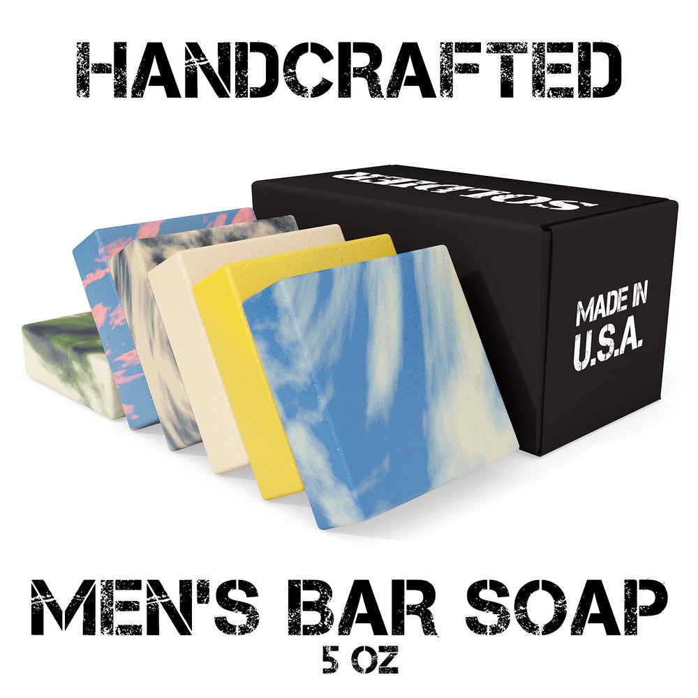 NATURAL AMERICAN SOLDIER boxed packaging protects each bar.