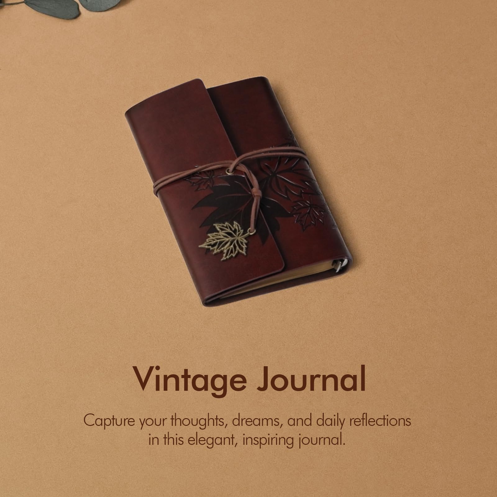 Natural Amor journal open-page shot invites reflection and mindful breaks.