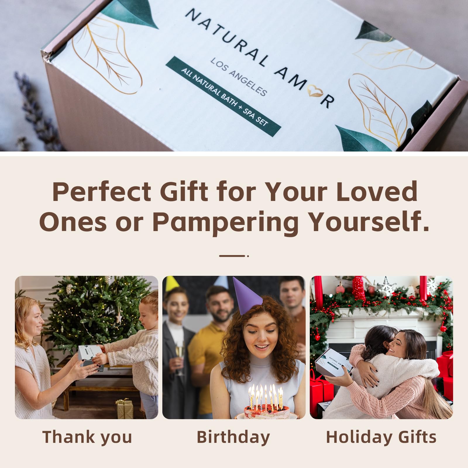 Natural Amor Los Angeles all-skin-use soap, suitable for face and body care.