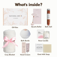 Natural Amor Los Angeles spa gift set bath salt for relaxing bath