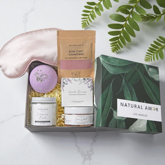 Natural Amor Los Angeles rose clay mask for gentle facial refresh and glow