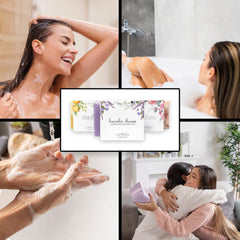 Natural Amor Vegan clean-ingredients badge on packaging signaling cruelty-free, paraben-free formula