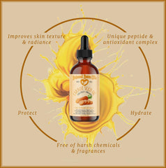 Natural Born Oils Carrot Seed Oil application for hair shine and nourishment.