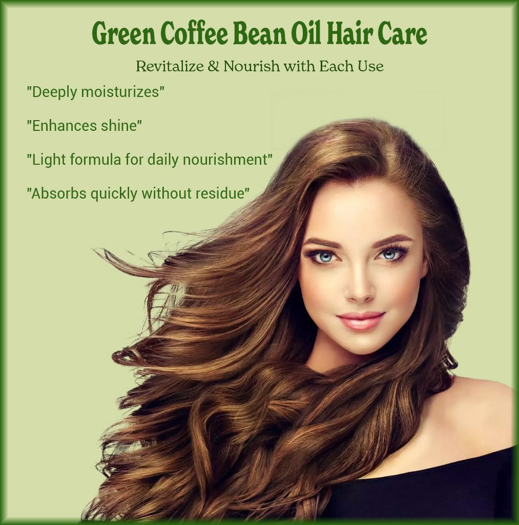 Natural Born Oils Green Coffee Bean Oil on skin for moisturized glow.