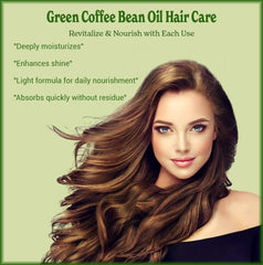 Natural Born Oils Green Coffee Bean Oil on skin for moisturized glow.