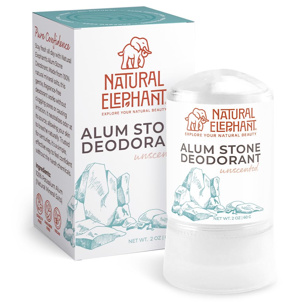 Natural Elephant alum stone deodorant in long-lasting freshness scenario after workouts.