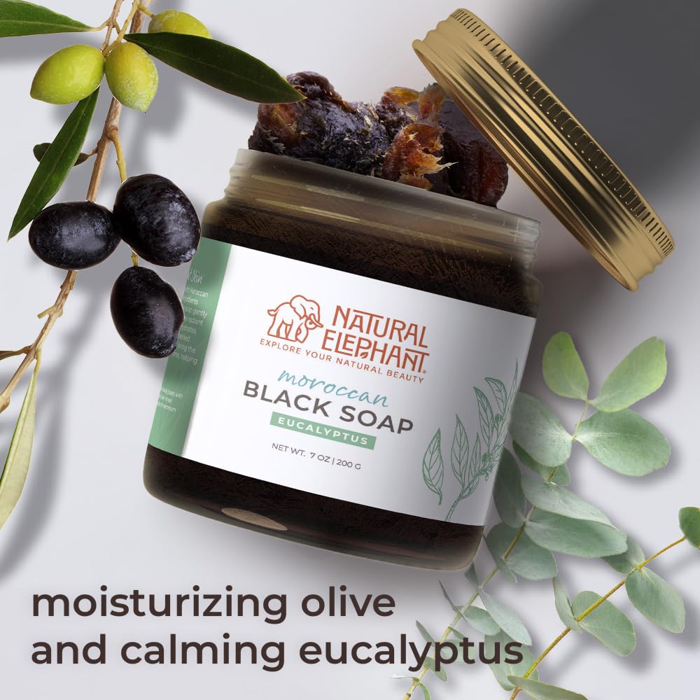 Natural Elephant eco-packaging highlighting natural ingredients.