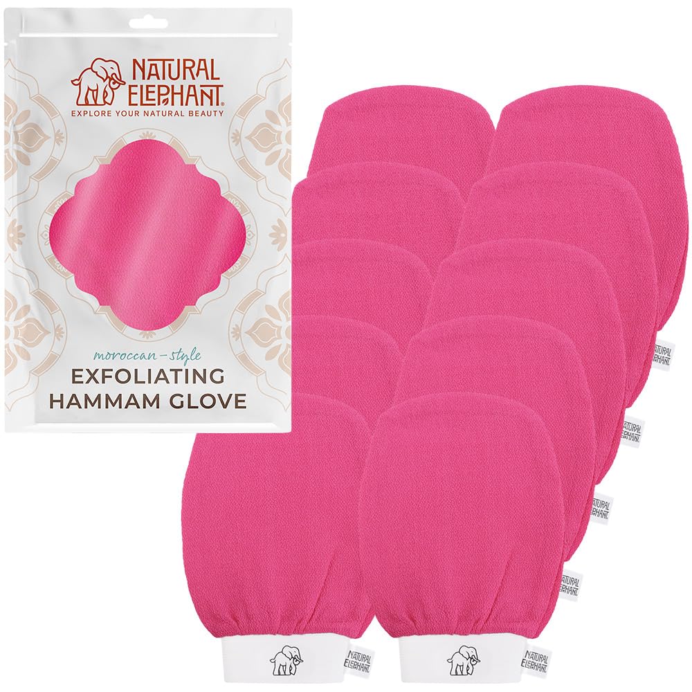 Natural Elephant exfoliating Hammam glove for face exfoliation and smoother skin