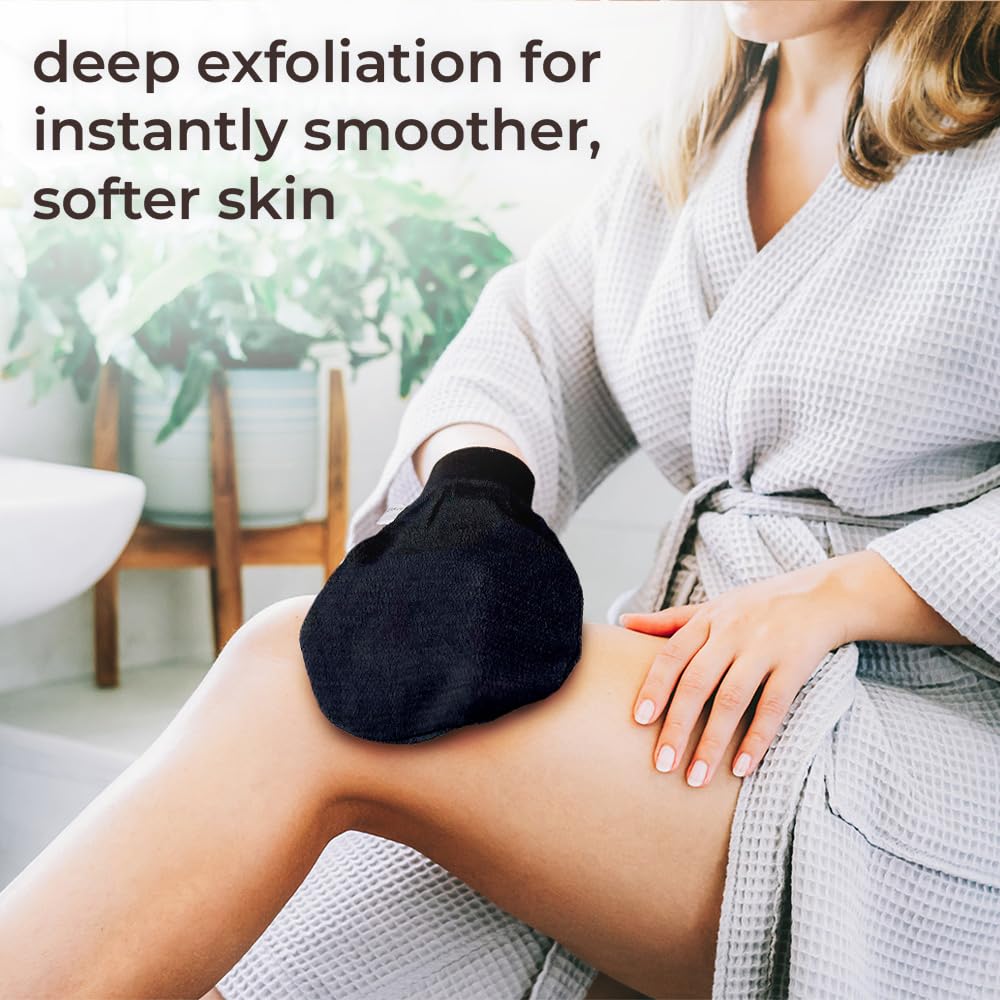 Natural Elephant exfoliating glove for shower use with microfiber
