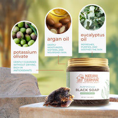 Natural Elephant olive oil rich paste texture in bowl.