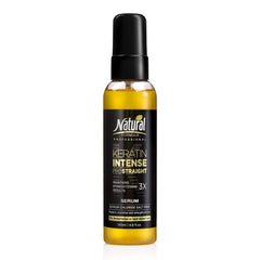 Natural FORMULA Keratin Intense Serum bottle for frizz control and shine.