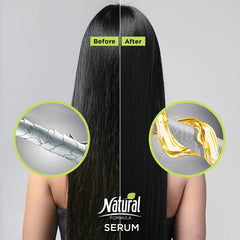 Natural FORMULA Keratin Intense Serum packaging keeps formula protected and travel-ready.