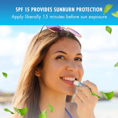 Natural Ice Lip Balm Original SPF 15 tube with smooth glide