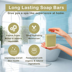 Natural non-toxic soap bars with plant oils for sensitive skin