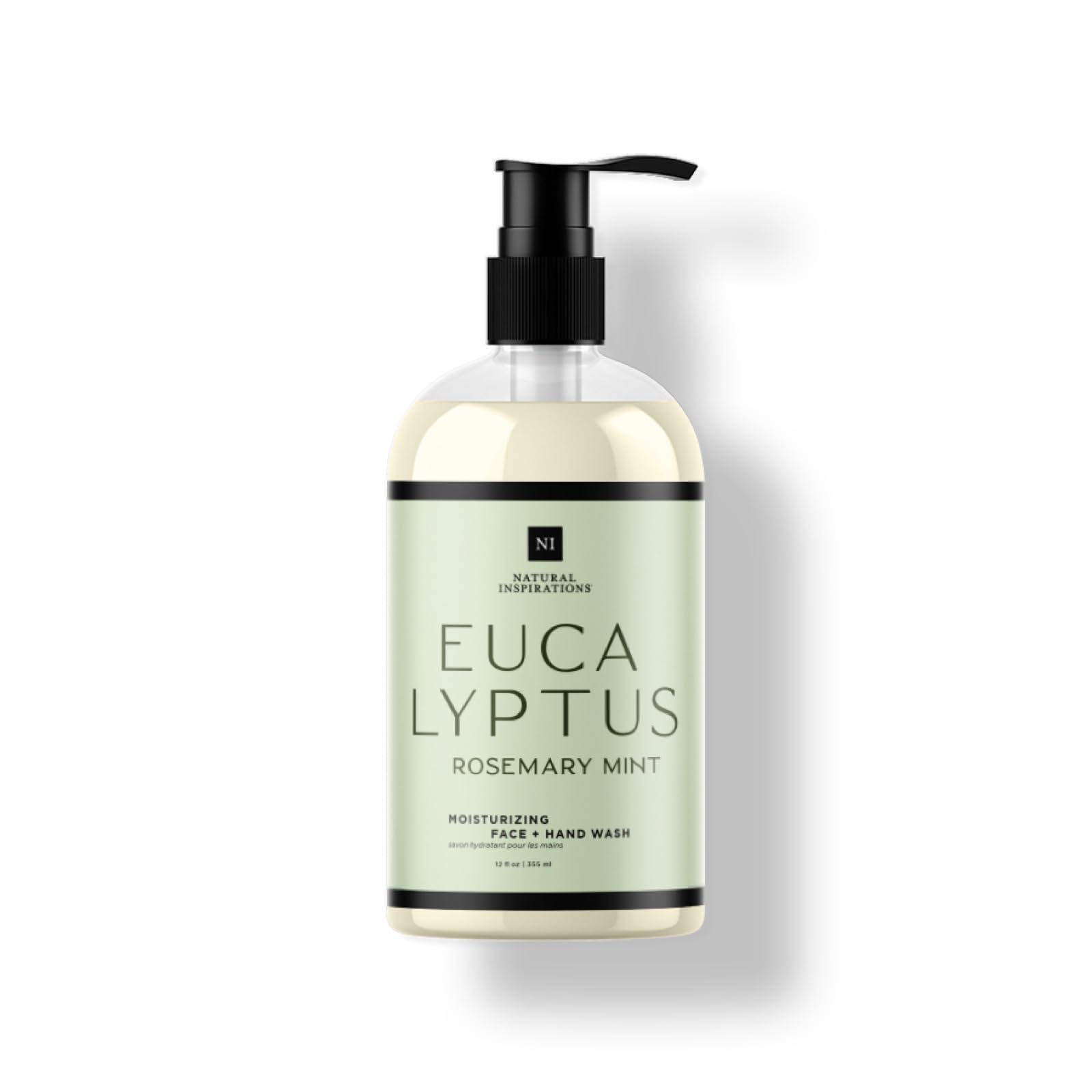 Natural Inspirations eucalyptus-rosemary-mint-wash-bottle: refreshing cleanse for hands and face.