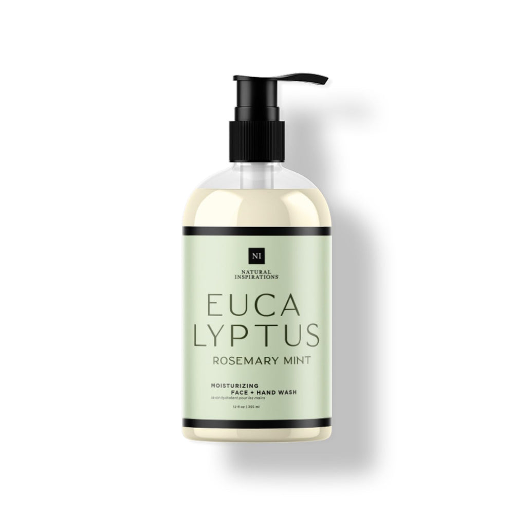 Natural Inspirations eucalyptus-rosemary-mint-wash-bottle: refreshing cleanse for hands and face.