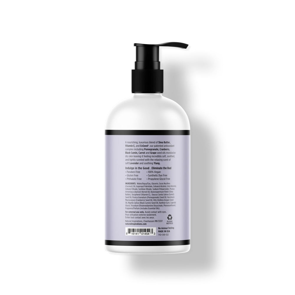 Natural Inspirations Lavender Ylang Nourishing Lotion ingredients: shea butter and coconut oil