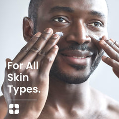 Natural Outcome face care routine shot with cleanser, toner, and moisturizer