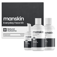 Natural Outcome men's cleanser bottle with mint and marula oil for a refreshing daily cleanse.