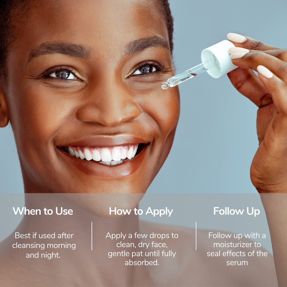 Natural Outcome Retinol Serum being applied to the face, suggesting gentle nightly renewal.