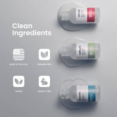 Natural Outcome Serum duo arranged on vanity for day and night skincare routine.