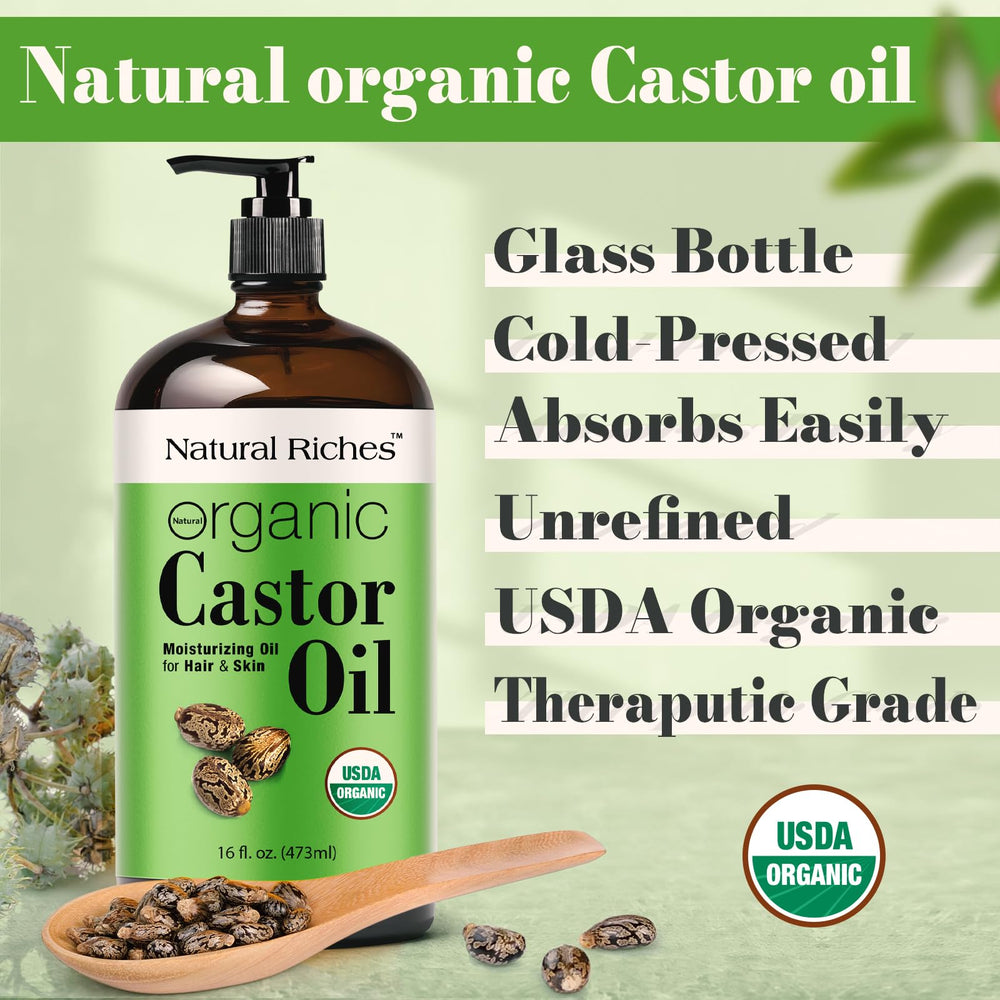 Natural Riches cold-pressed castor oil preserves nutrients and antioxidants
