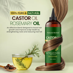 Natural Riches Castor Oil Rosemary hair mask application visual