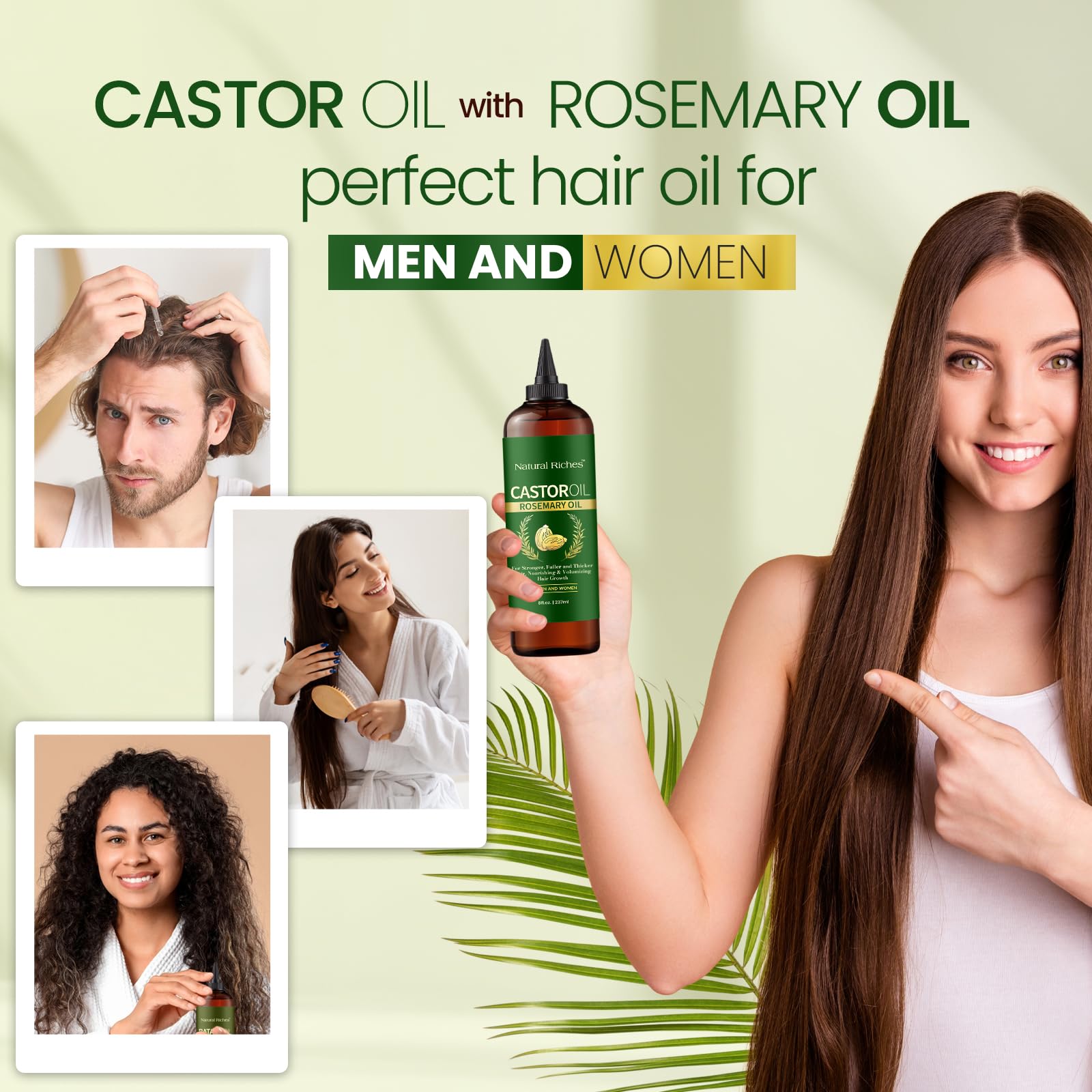 Natural Riches Castor Oil Rosemary lashes and eyebrows care