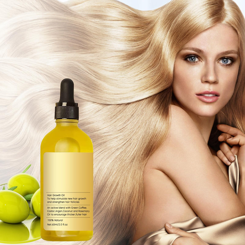 Hair with shine after using Natural Rosemary Hair Growth Oil