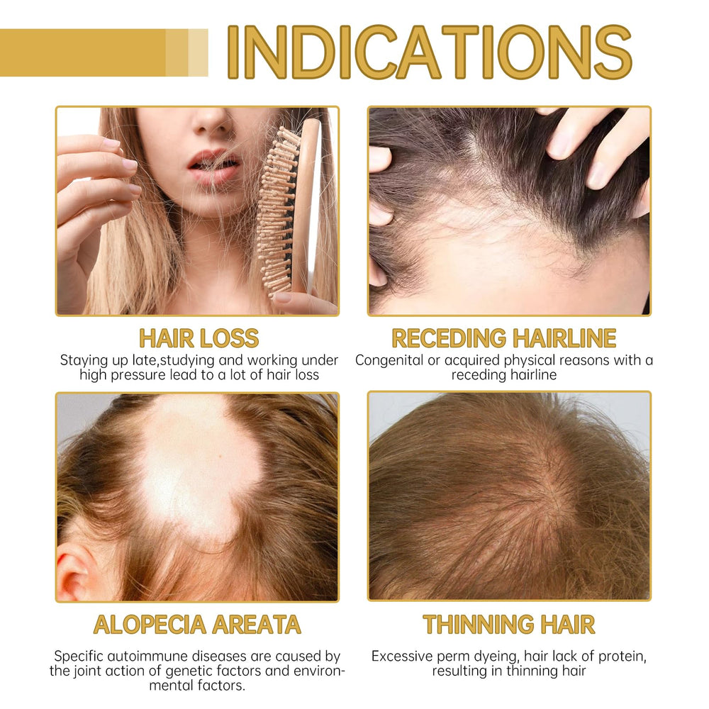 Before and after look with Natural Rosemary Hair Growth Oil
