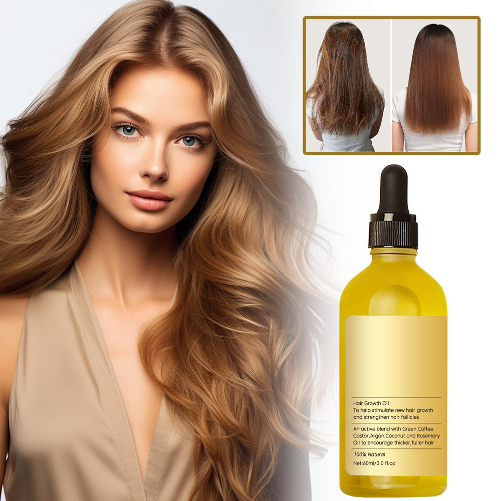 Close-up of Natural Rosemary Hair Growth Oil bottle
