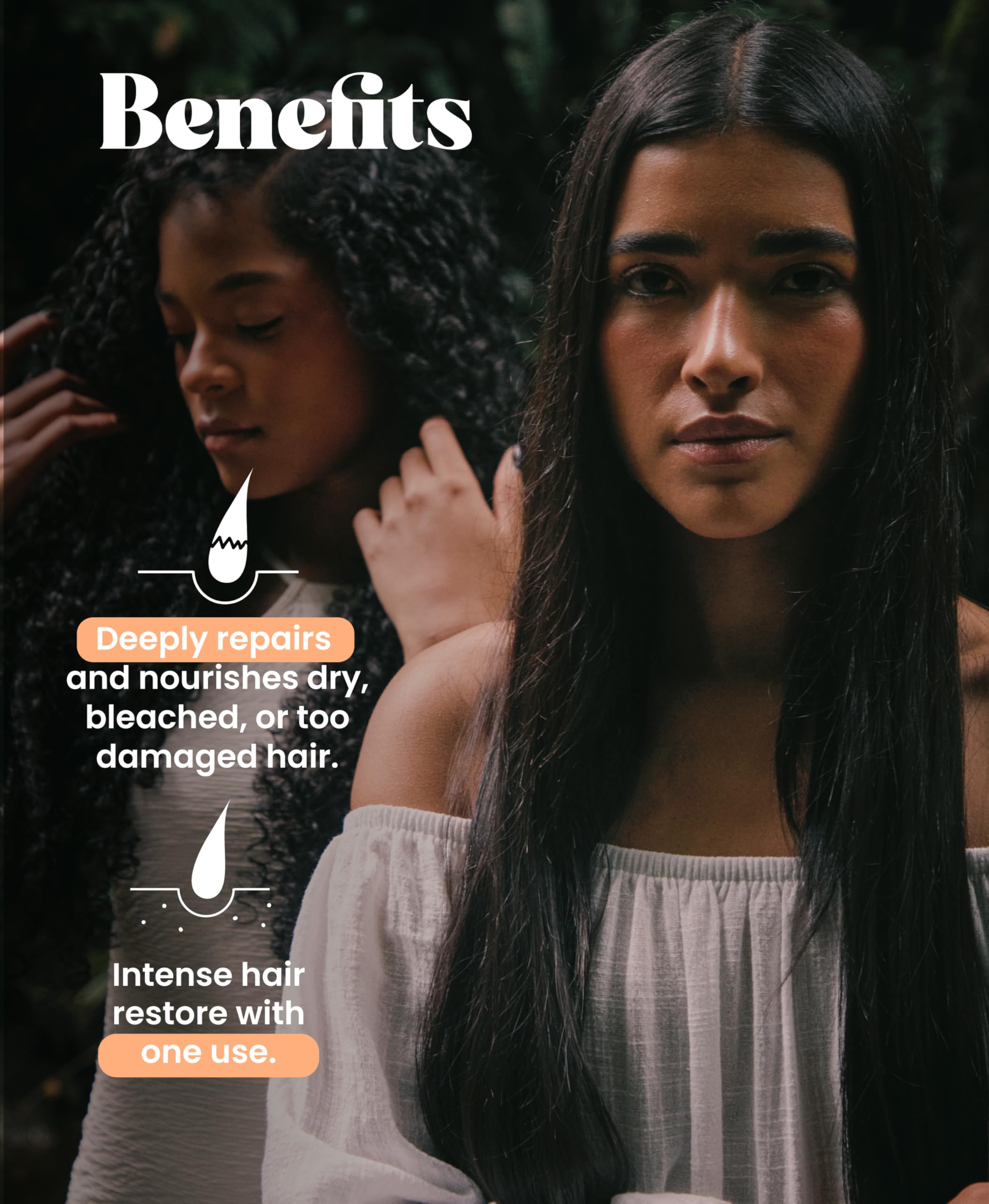 Natural Sant Batanavital ingredient blend highlights natural oils for hair care.