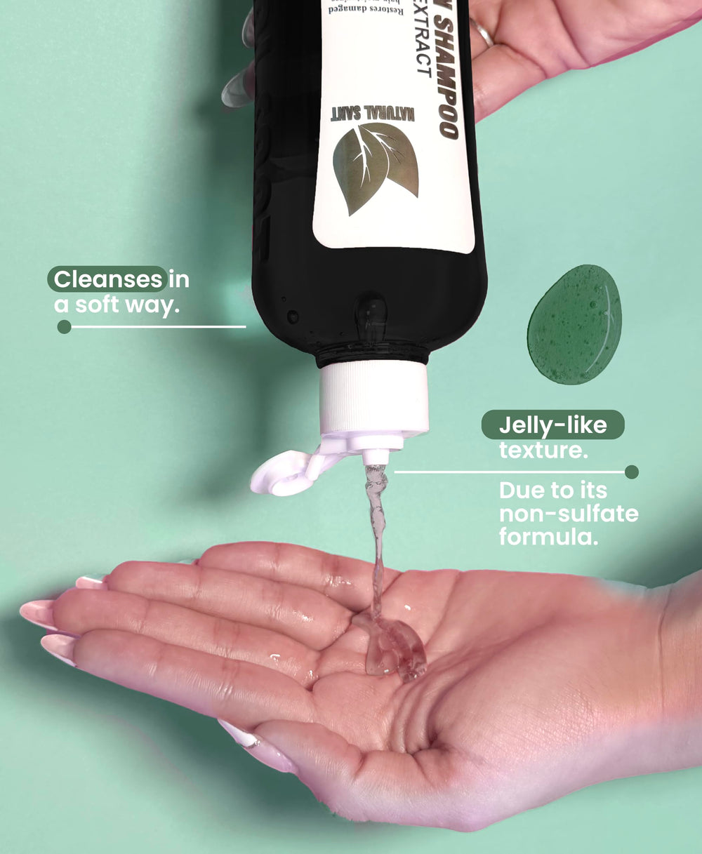 Natural sant Rosemary & Cinchona scalp care close-up highlighting botanical ingredients.