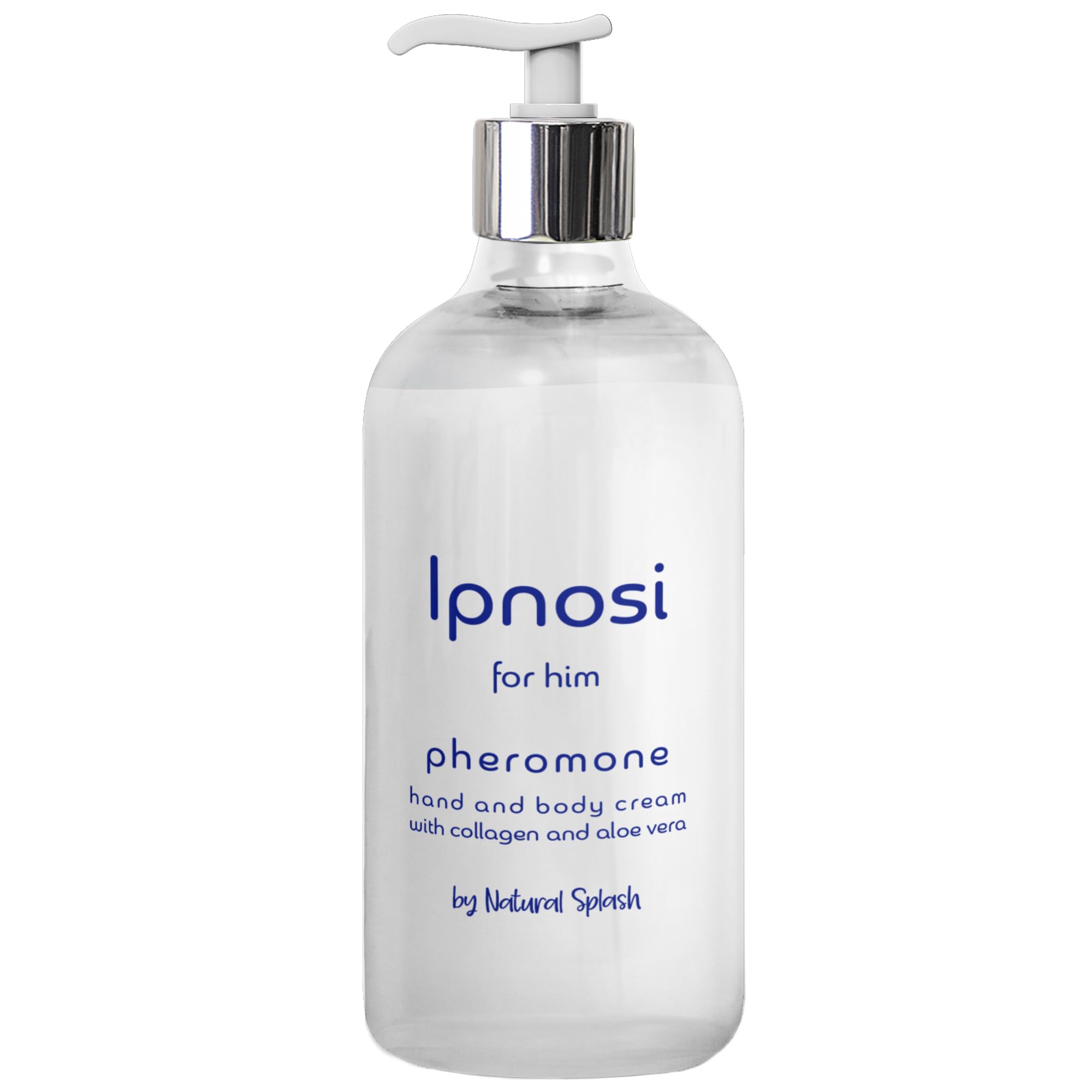 Natural Splash Ipnosi bottle pour demonstrates easy, fast-absorption application.