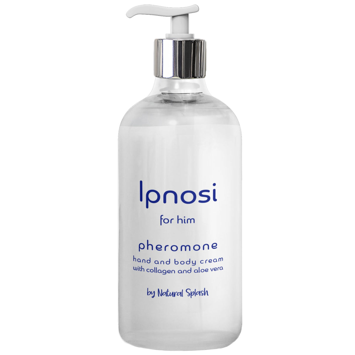 Natural Splash Ipnosi bottle pour demonstrates easy, fast-absorption application.