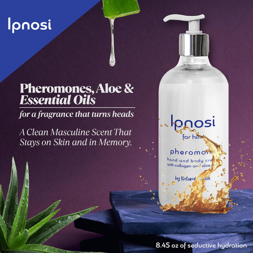Natural Splash Ipnosi hand application shows smooth, hydrating routine for hands and body.