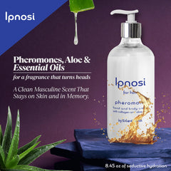 Natural Splash Ipnosi hand application shows smooth, hydrating routine for hands and body.