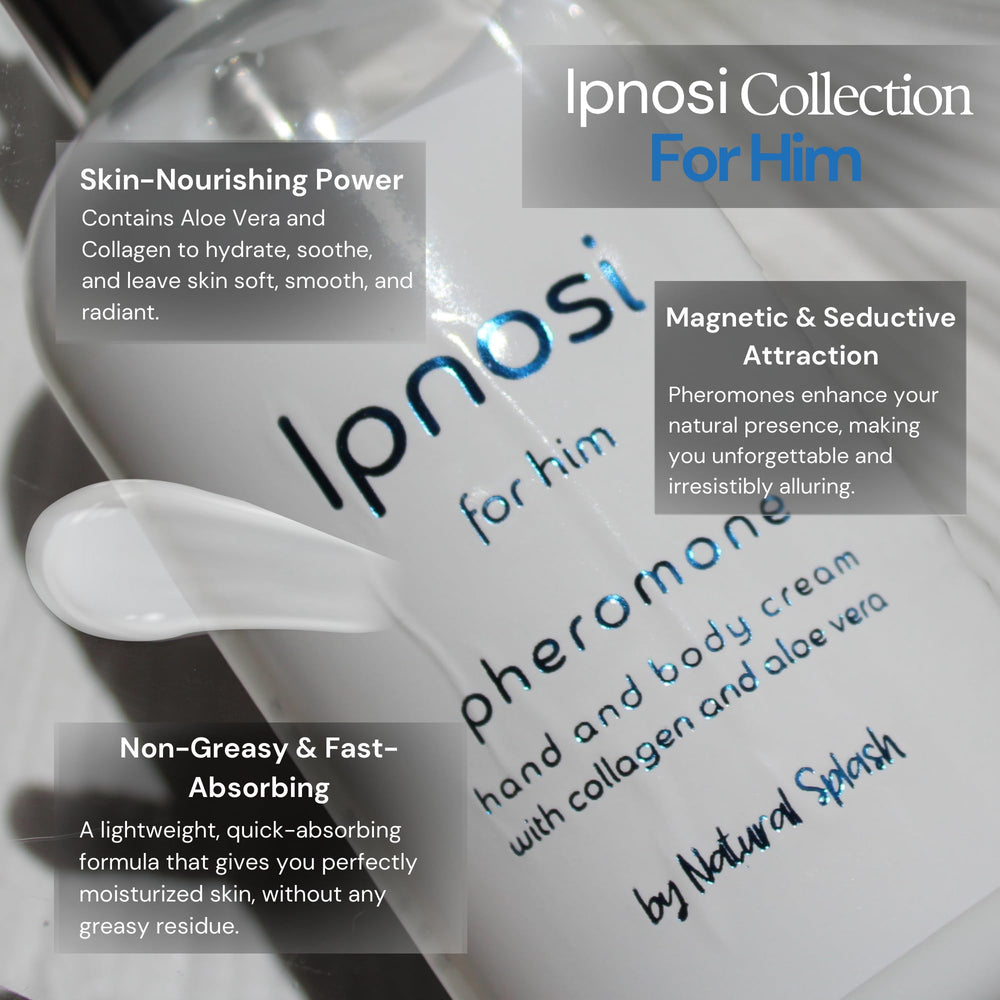 Natural Splash Ipnosi moisturized skin closeup illustrates lasting hydration and soft touch.