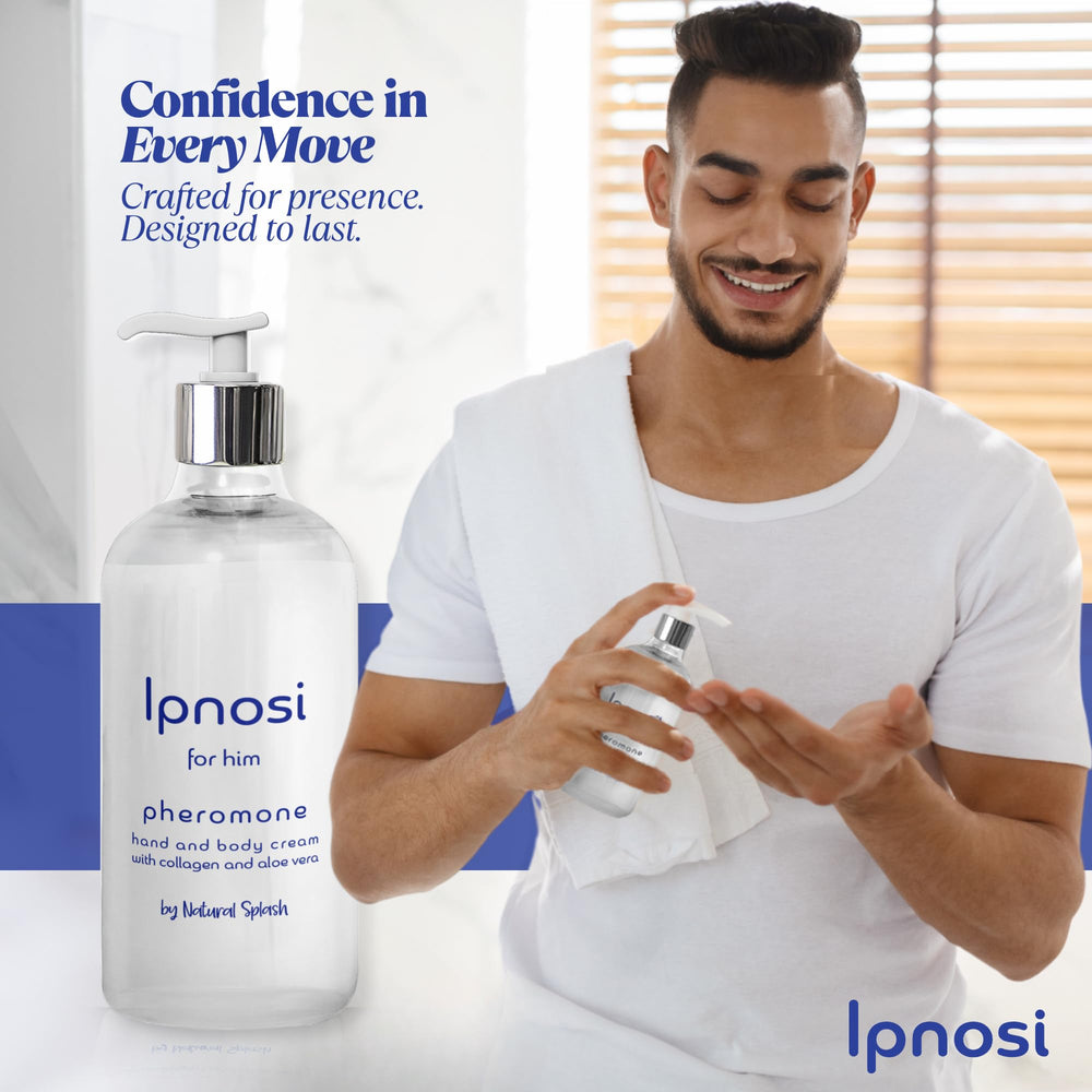 Natural Splash Ipnosi scent diffusion captures pheromone-infused aroma during daily wear.