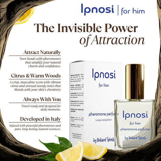 Natural Splash lpnosi For Him bottle side view, elegant packaging.