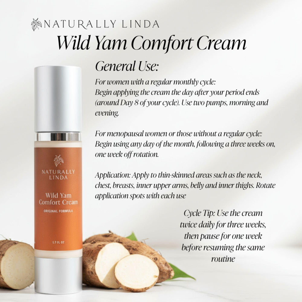 Naturally Linda Wild Yam Cream natural ingredients highlighted