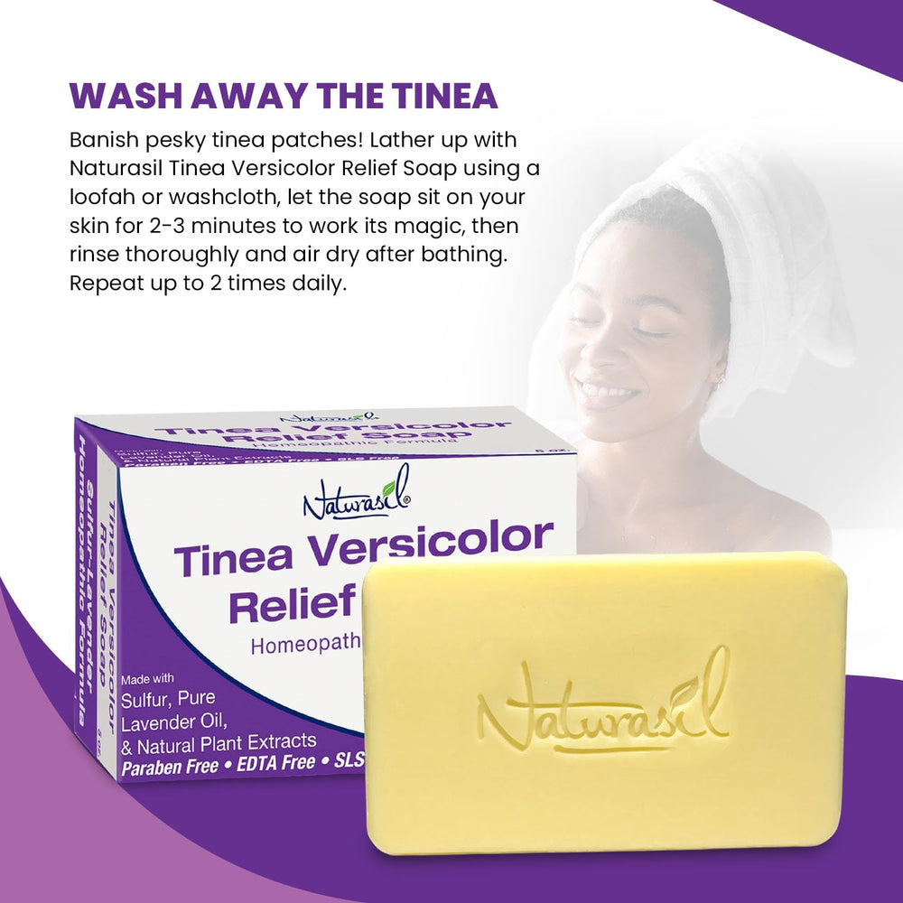 Naturasil Tinea Versicolor soap pack image for family use value.