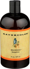 Naturcolor Rejuvennis Shampoo ingredients panel highlights natural derivation and nourishment.