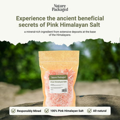 Nature Packaged Pink Himalayan Salt mineral-rich crystals – ideal for luxurious baths