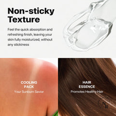 Nature Republic Aloe Vera Watery Gel can hydrate hair and skin for versatile care.