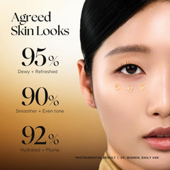 Nature Republic Ginseng Gold Silk Ampoule royal jelly boosts moisture retention.