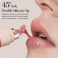 Nature Republic Honey Melting Lip Balm closeup with glossy, non-sticky finish.