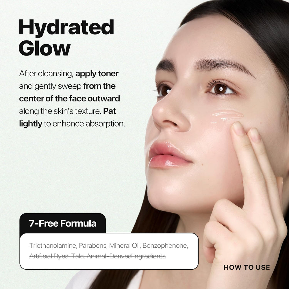 Nature Republic Aloe Vera Toner in minimalist bathroom scene emphasizing lightweight formula.